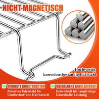 Denmay 47 cm rozsdamentes melegítő rács Weber Spirit E210 E220 S210 S220 grillhez 4