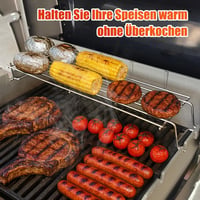 Denmay 47 cm rozsdamentes melegítő rács Weber Spirit E210 E220 S210 S220 grillhez 6