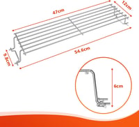 Denmay 47 cm rozsdamentes melegítő rács Weber Spirit E210 E220 S210 S220 grillhez 2