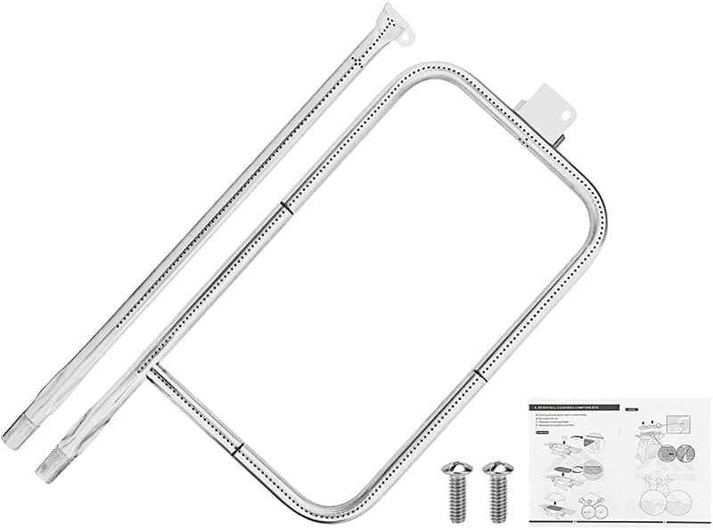 Denmay 65032 Rozsdamentes Acél Égő Weber Gázgrill Q300 Q320 Q3000 Q3200 Modellekhez Csere Alkatrész