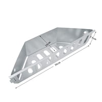 Zapaľovací kôš Denmay 7403 pre grily Weber 57 cm - 2-dielna sada pre modely One Touch a Master Touch s funkciou údenia 2