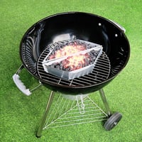 Denmay 7403 Begyújtó Kosár Weber 57 cm-es Grillhez - 2 db-os Szett One Touch és Master Touch Modellekhez, Füstölő Funkcióval 7