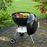 Grilový rošt Denmay 7432 a rošt na drevené uhlie 7440 pre 47 cm grily na drevené uhlie Weber – kompatibilné s One-Touch, Bar-B Kettle, Smokey Mountain, Jumbo Joe, vrátane 1 teplomera 7