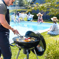 Grilový rošt Denmay 7432 a rošt na drevené uhlie 7440 pre 47 cm grily na drevené uhlie Weber – kompatibilné s One-Touch, Bar-B Kettle, Smokey Mountain, Jumbo Joe, vrátane 1 teplomera 6
