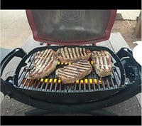Denmay öntöttvas grillrács Weber Q300 Q320 Q3000 Q3200 gázgrillhez 2db 6