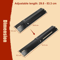 Denmay univerzális gázgrill égőfedő - 29,8-53,3 cm - 4 db 2