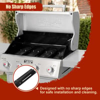 Denmay univerzális gázgrill égőfedő - 29,8-53,3 cm - 4 db 3