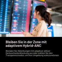 Bezdrôtové slúchadlá Denon AH-C840NCW True Wireless s aktívnym potlačením hluku, vodoodolné, krištáľovo čistá kvalita hovorov – čierne 3