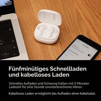 Bezdrôtové slúchadlá Denon AH-C840NCW True Wireless s aktívnym potlačením hluku, vodoodolné, krištáľovo čistá kvalita hovorov – čierne 9
