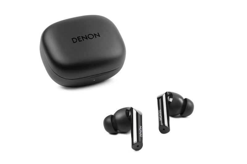 Bezdrôtové slúchadlá Denon AH-C840NCW True Wireless s aktívnym potlačením hluku, vodoodolné, krištáľovo čistá kvalita hovorov – čierne