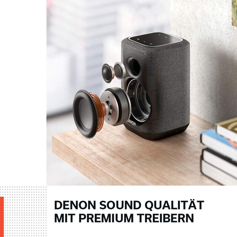 Denon Home 150 WiFi Multiroom HiFi Hangszóró HEOS Alexa Fehér - White, With Alexa