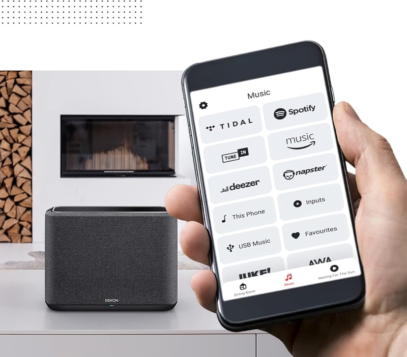 Denon Home 150 WiFi Multiroom HiFi Hangszóró HEOS Alexa Fehér - White, With Alexa