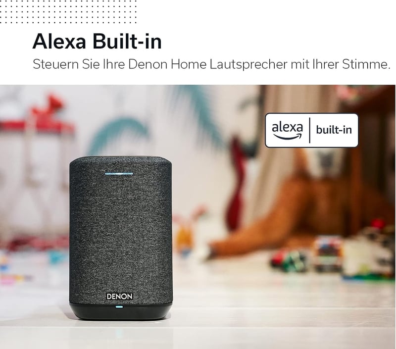 Denon Home 150 WiFi Multiroom HiFi Hangszóró HEOS Alexa Fehér - White, With Alexa