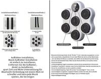 DentJet Intelligens Boxzsák Boxkesztyűvel, Falra Szerelhető Ütésedzés Felnőtteknek 9