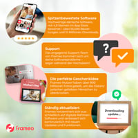 Digitálny fotorámik Denver FRAMEO 10,1", WiFi, dotykový displej, 16 GB – svetlé drevo 7