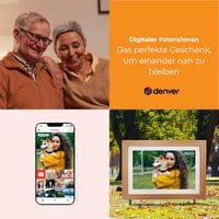 Digitálny fotorámik Denver FRAMEO 10,1", WiFi, dotykový displej, 16 GB – svetlé drevo 2