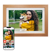 Digitálny fotorámik Denver FRAMEO 10,1", WiFi, dotykový displej, 16 GB – svetlé drevo 1