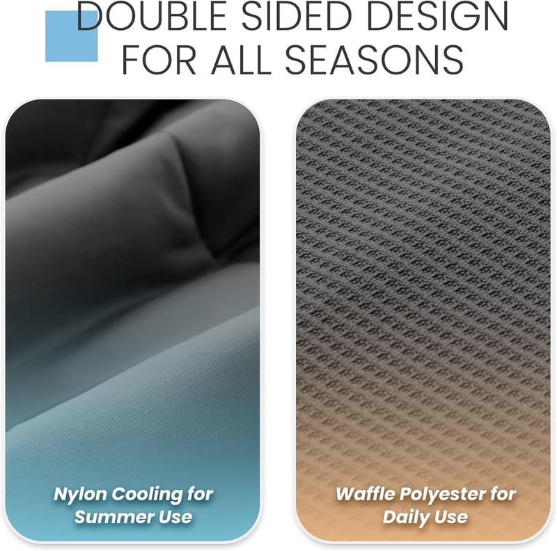 Deodar Hűtőpléd Nyári Könnyű Takaró Dupla Oldalas Waffle + Ice Silk