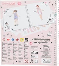 Depesche TOPModel Divat Tervező Kifestőkönyv 36 Oldal Matricákkal 3