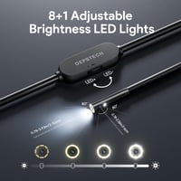 Cameră endoscop DEPSTECH 2K cu lumină, cameră de inspecție cu obiectiv dual 2560P QHD, cablu de 5M, compatibilă cu iPhone și Android, pentru HVAC, instalații sanitare și utilizare auto 5