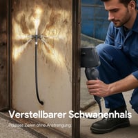 DEPSTECH 6 mm Forgatható Endoszkóp Kamera 210° Mozgatható Fejjel, 1080P Felbontás, 4,5" IPS Kijelző, Vízálló Csőkamera Autószereléshez, 1,5  4
