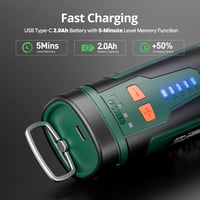 DEPSTECH 8V Akkumulátoros Multifunkciós Gravírozó Készlet 127 Tartozékkal - 5 Sebességes Csiszoló, Fúró, Polírozó Szerszám Barkácsoláshoz, K 3