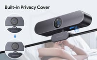 DEPSTECH DW50 4K Webkamera Sony Szenzorral, Dupla Zajszűrő Mikrofonnal, Távirányítóval, Autofókusszal és Adatvédelmi Fedéllel - Laptop/Zoom/ 5