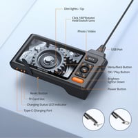 DEPSTECH Ipari Endoszkóp Kamera 5" IPS Kijelzővel - 1080P Felbontás, IP68 Vízálló, 5m Kábel, Cső és Fal Vizsgálathoz 8