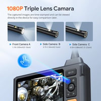 DEPSTECH Ipari Endoszkóp Kamera 5" IPS Kijelzővel - 1080P Felbontás, IP68 Vízálló, 5m Kábel, Cső és Fal Vizsgálathoz 4