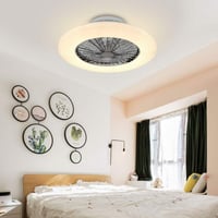 Depuley LED Mennyezeti Ventilátor Távirányítóval, Dimmelhető, Időzítő és Hőmérséklet Szabályozás 7
