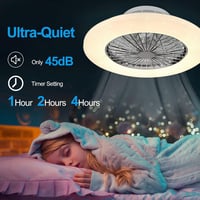 Depuley LED Mennyezeti Ventilátor Távirányítóval, Dimmelhető, Időzítő és Hőmérséklet Szabályozás 3