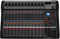 Depusheng DA12 DJ Keverőpult 12 Csatornás - Bluetooth, USB, XLR Mikrofon Bemenet, 48V Phantom, PC/MAC Kompatibilis, Fém Ház, RCA Be/Kimenet 1
