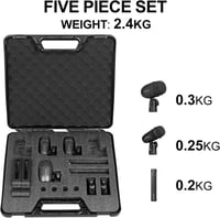 Depusheng Dobmikrofon Szett 5 Mikrofon Fém Ütőhangszer Felvételhez 9