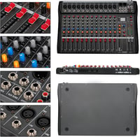 Depusheng DX12 12 csatornás DJ hangkeverő mixer XLR mikrofonnal USB-hez 3