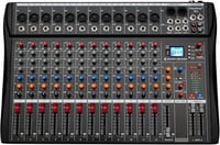 Depusheng DX12 12 csatornás DJ hangkeverő mixer XLR mikrofonnal USB-hez 1