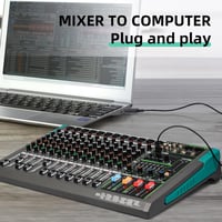 Depusheng PA12 12 csatornás DJ keverő 256 DSP effekt Bluetooth USB 48V fantom tápellátás 3