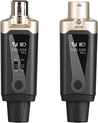 Depusheng T9 Vezeték Nélküli XLR Mikrofon Rendszer - Dinamikus és Kondenzátor Mikrofonokhoz, Keverőkhöz, Hangfalakhoz, Újratölthető Akkumulá 1