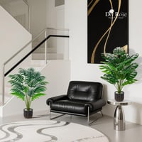 Set od 2 umjetne biljke Der Rose – Monstera i palma, dekoracija za ured, visina 70 cm 6