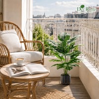 Umjetna biljka Monstera list 71 cm, dekoracija za dnevni boravak, kupaonicu i balkon, umjetna sobna biljka 6