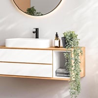 Plantă Artificială Der Rose Eucalipt în Ghiveci Negru Decor Boho pentru Sufragerie Plantă Decorativă pentru Casă 5