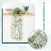 Plantă Artificială Der Rose Eucalipt în Ghiveci Negru Decor Boho pentru Sufragerie Plantă Decorativă pentru Casă 7