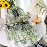 Plantă Artificială Der Rose Eucalipt în Ghiveci Negru Decor Boho pentru Sufragerie Plantă Decorativă pentru Casă 2