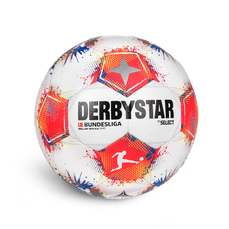 Futbalová lopta Derbystar Bundesliga Brillant Replica Light v25 – veľkosť 4, odľahčené vyhotovenie