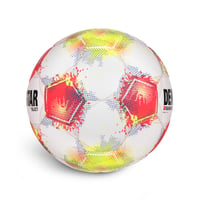 Futbalová lopta Derbystar Bundesliga Club S-Light v25 – veľkosť 4, biela/červená/žltá 2
