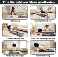 Dercov 5 az 1-ben összecsukható Pilates Reformer otthonhoz ellenállásos szalagokkal 3