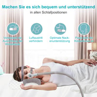 Pernă CPAP Dercov pentru toate măștile, pernă din spumă cu memorie pentru apnee în somn, pentru dormit pe lateral, pe spate și pe burtă, cu reducere a presiunii 5