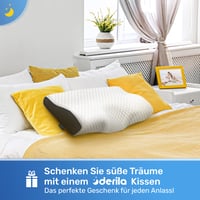 Vankúš na spanie Derila Memory Foam pre ľudí spiacich na boku, veľkosť King Size, ergonomický vankúš z pamäťovej peny 5