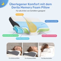 Vankúš na spanie Derila Memory Foam pre ľudí spiacich na boku, veľkosť King Size, ergonomický vankúš z pamäťovej peny 3