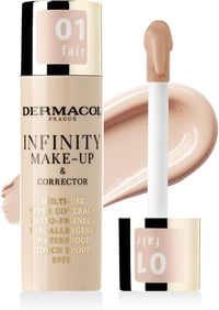 Dermacol Infinity alapozó és korrektor SPF 15 01 Fair - vízálló, hosszantartó 1