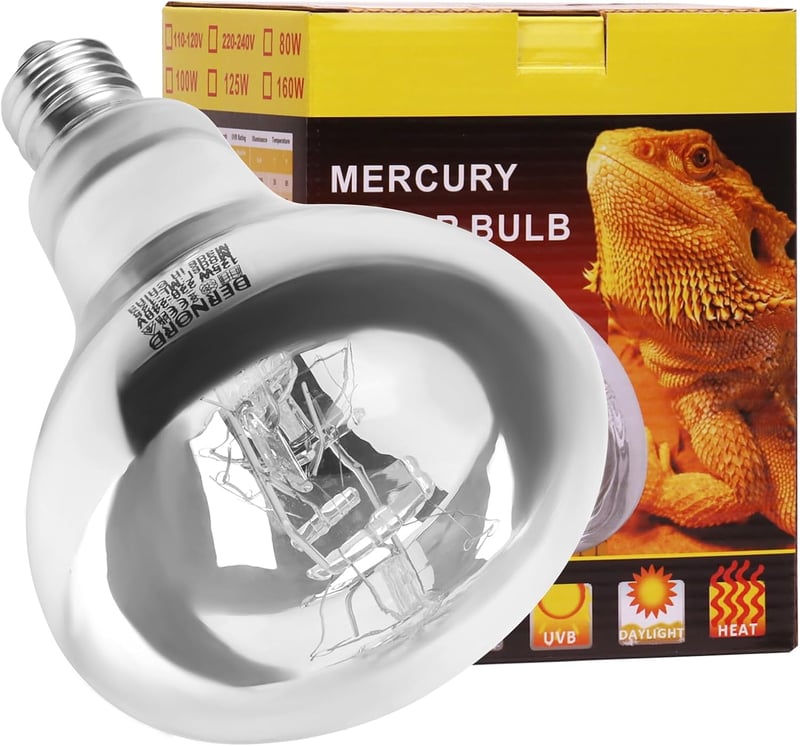 DERNORD 100W UVA UVB terráriumlámpa teknős gekkó sügér hőforrás E27 - 100.0 Watt